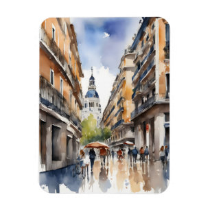 Íman Arte por aquarela de Madrid