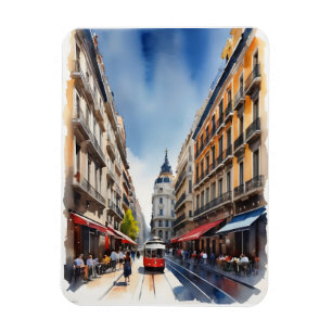 Íman Arte por aquarela de Madrid