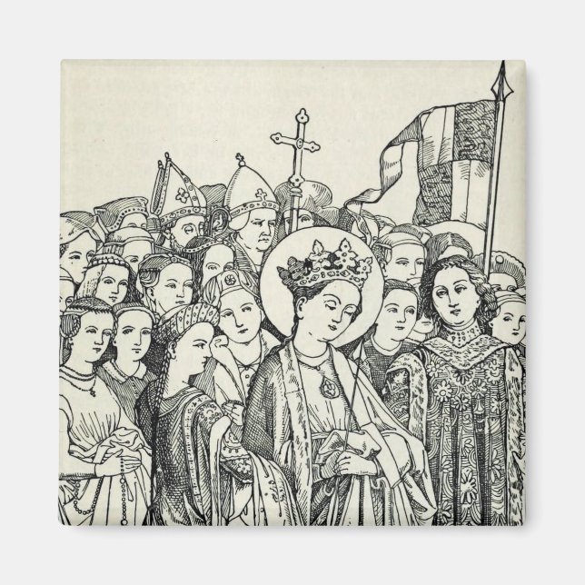 Íman Arte Presente Santa Úrsula Padroeira Sagrada (Frente)
