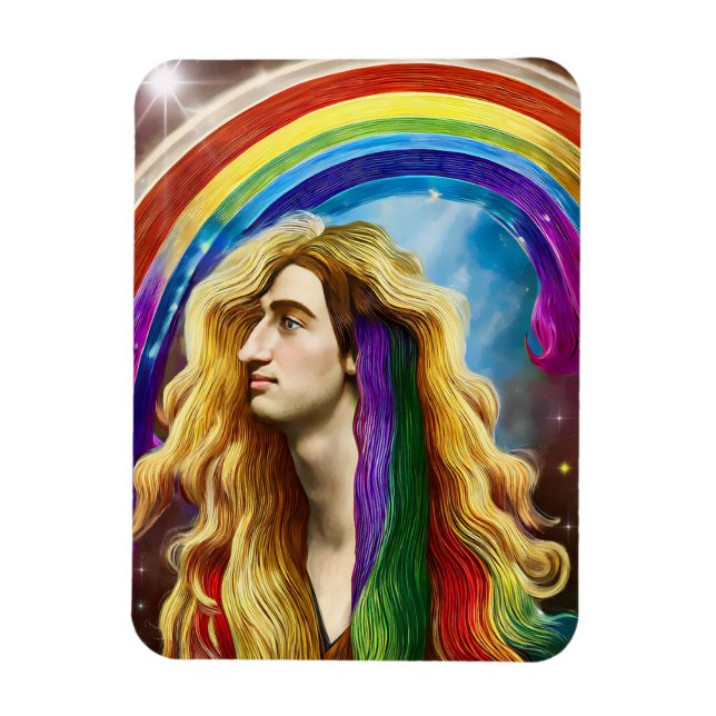 Íman Arte Rainbow Deity Man Of All love Fantasy (Vertical)