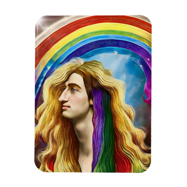 Íman Arte Rainbow Deity Man Of All love Fantasy (Vertical)