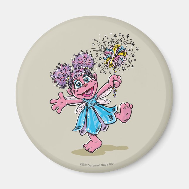 Íman Arte Retro da Abby Cadabby (Frente)
