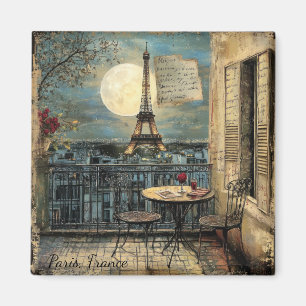 Íman Arte Romântica Personalizada da Torre Eiffel de Pa
