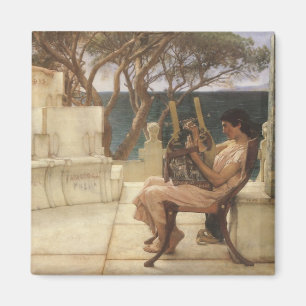 Íman Arte, Sappho e Alcaeus do vintage por Alma Tadema