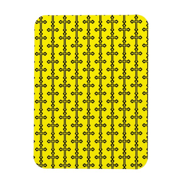 Íman Arte Simbolista Cristã Moderna Minimalista de Cruz (Vertical)