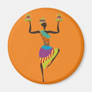 Íman Arte tribal da senhora africana