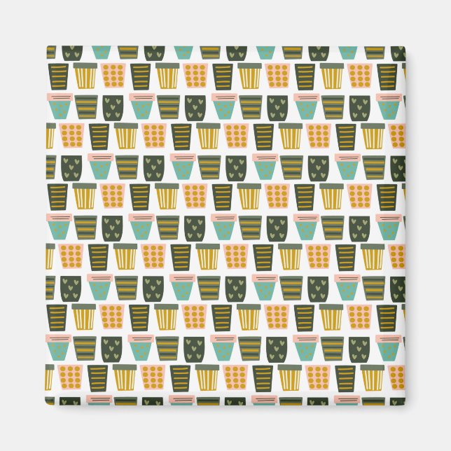 Íman Arte vegetal minimalista (Frente)