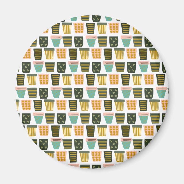 Íman Arte vegetal minimalista (Frente)