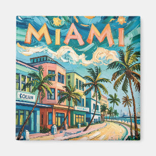 Íman Arte Viagem de Motografia Oceânica de Miami no est