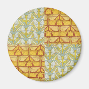 Íman Arte Vintage Art Nouveau Padrão de Grade da Nature