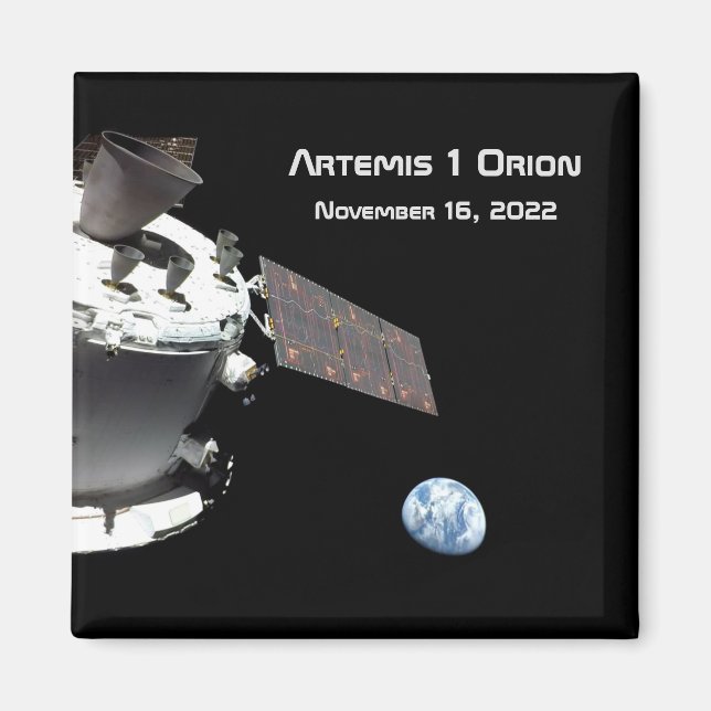 Íman Artemis Orion Spacecraft Blue Marble Button (Frente)