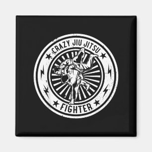 Íman Artes marciais de Jiu Jitsu - Lutador Louco de Jiu