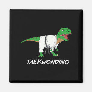 Íman Artes Marciais Divertidas de Taekwondo T Rex Dinos