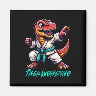 Íman Artes Marciais Engraçadas Karatê Taekwondo Dino An