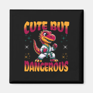 Íman Artes Marciais Engraçadas Karatê Taekwondo Dinossa