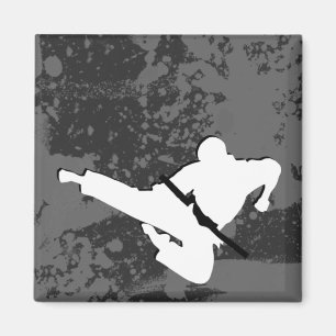 Íman artes marciais : grunge silhuettes :
