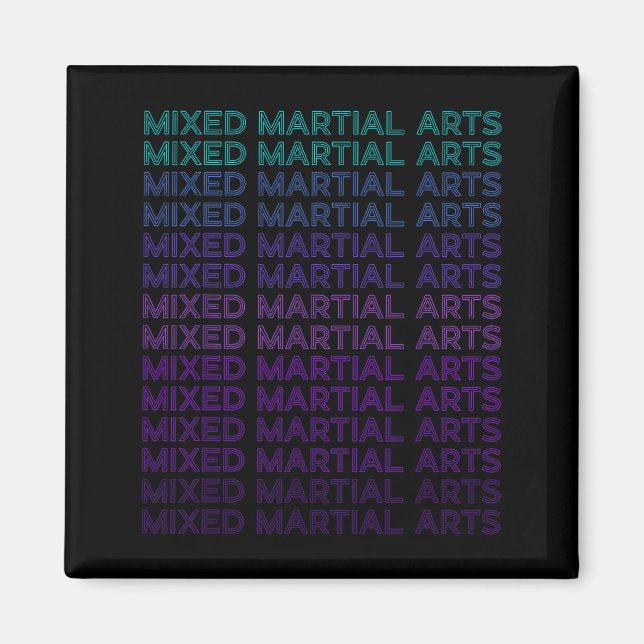 Íman Artes Marciais Mistas MMA Retro (Frente)