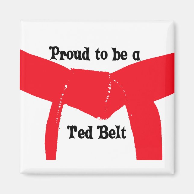 Íman Artes marciais orgulhosas de ser um Cinturão Verme (Frente)