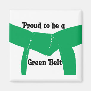 Íman Artes marciais orgulhosas ser um cinto verde