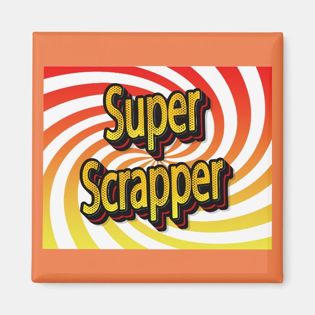 Íman Artesã de Álbum de Recortes Cropper (Frente)