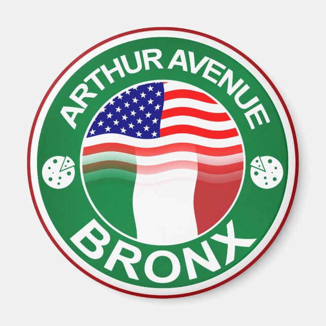 Íman Arthur Ave Bronx Italiano Americano (Frente)