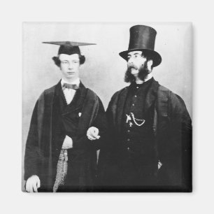 Íman Arthur Munby e seu pai, c.1851