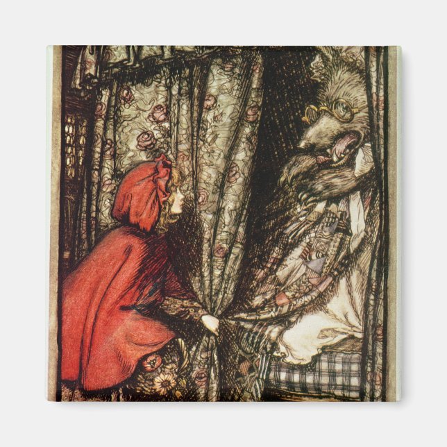 Íman Arthur Rackham | Pequeno Cabelo Vermelho (Frente)