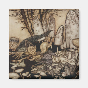 Íman Arthur Rackham   Peter Pan em jardins de
