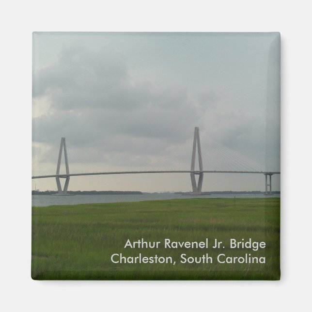Íman Arthur Ravenel Jr. Bridge Magnet - Charleston, SC (Frente)