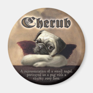 Íman Artigos angélicos do presente do querubim do Pug