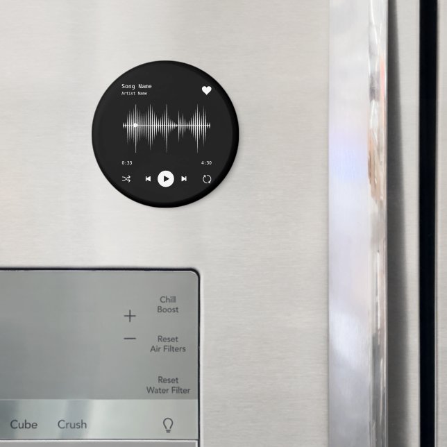 Íman Artista do player de música e canto preto personal (In Situ (Fridge))