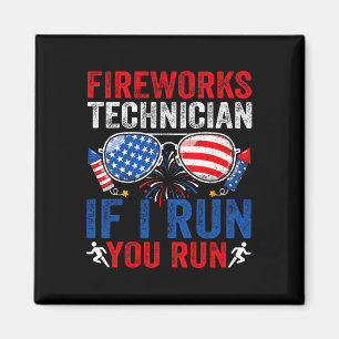 Íman Artista Fireworks Funny 4 De Julho Estigia Homens