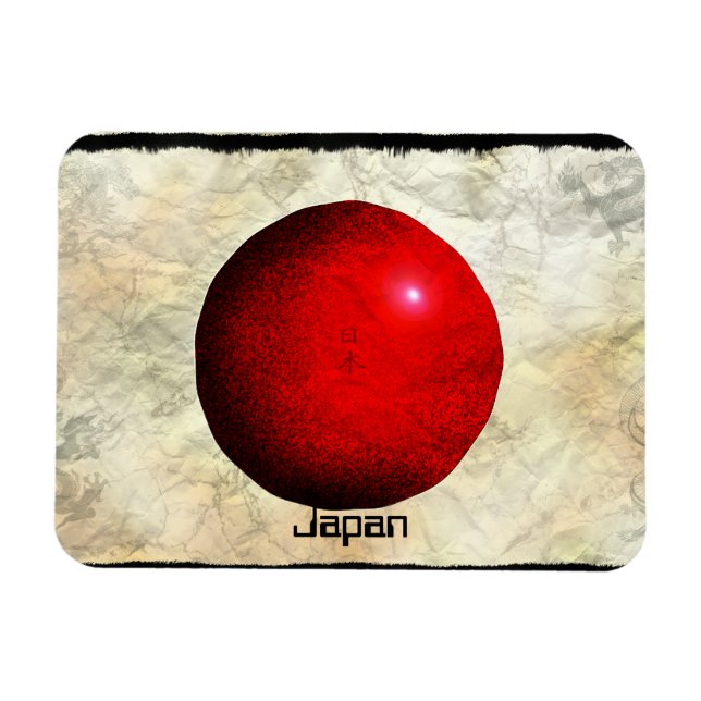 Íman Artista Japonês Flag Nihon Magnet (Horizontal)