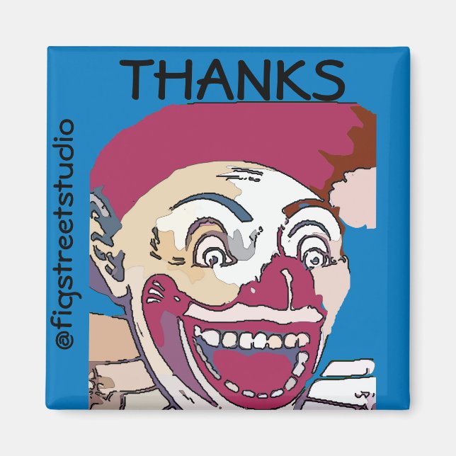 Íman Artista local, Obrigados, editar texto (Frente)