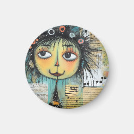 Íman ArtLady 1 encantadora e angustiada