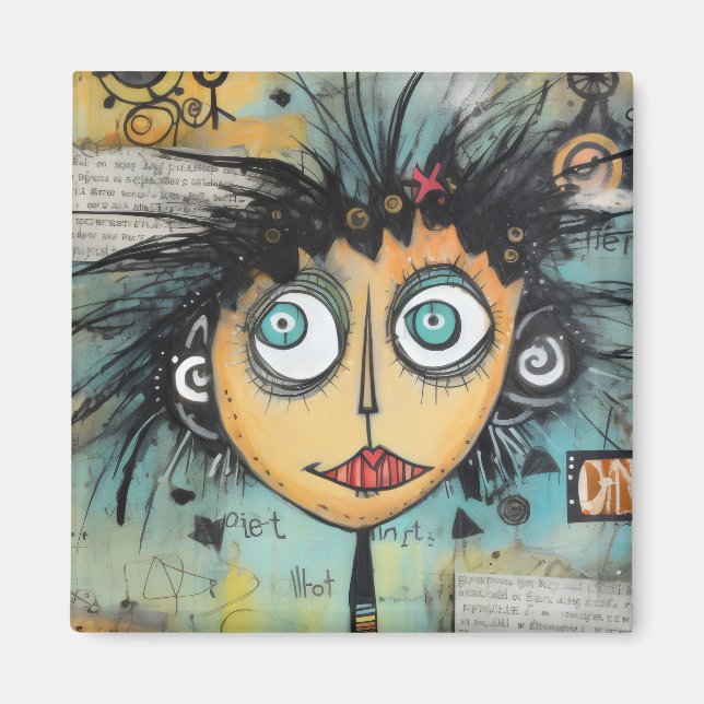 Íman ArtLady 21 Encantadora e angustiado (Frente)