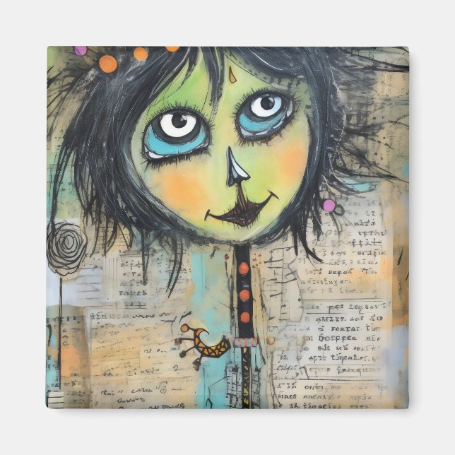 Íman ArtLady 5 encantadora e angustiada (Frente)