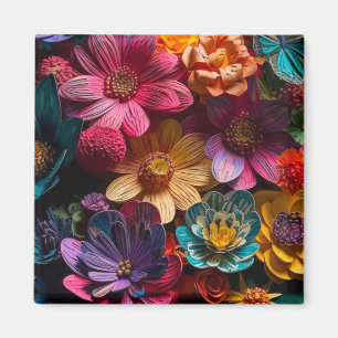 Íman Artsy Flowers