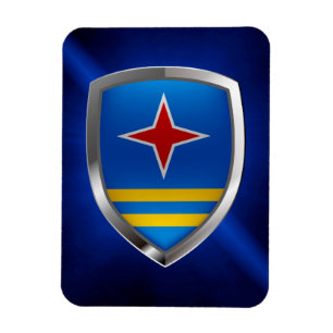 Íman Aruba - Emblema metálico