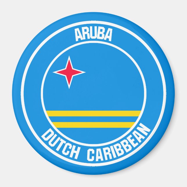 Íman Aruba Round Emblem (Frente)