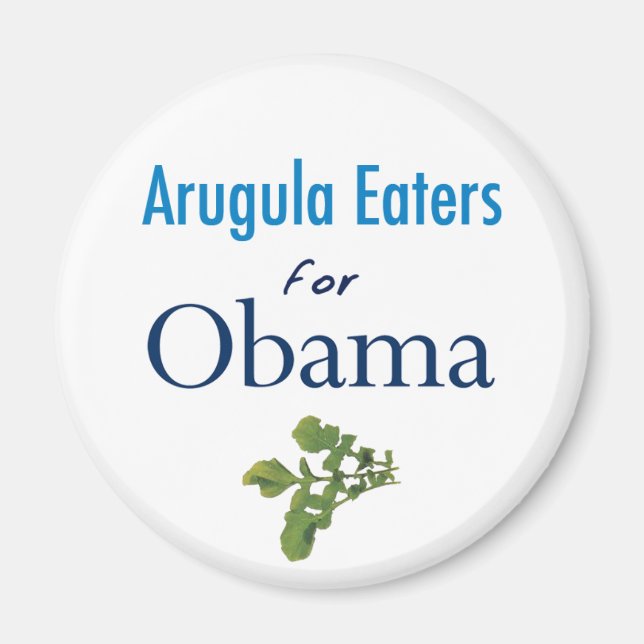 Íman Arugula Eatros para Obama Magnet (Frente)
