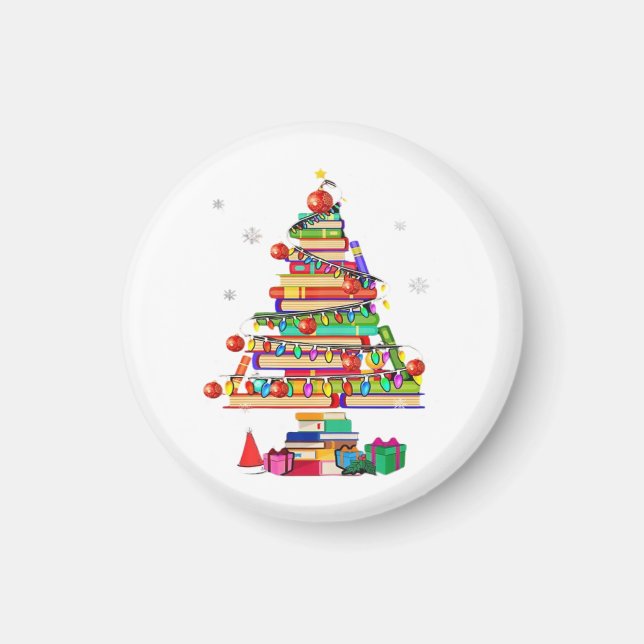 Íman Árvore da Biblioteca de Feliz Natal (Frente)