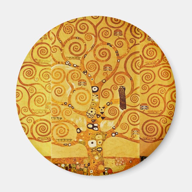 Íman Árvore da vida Gustav Klimt Nouveau (Frente)