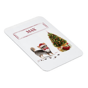 Íman Árvore de Cachorro de Natal Engraçado de Chihuahua