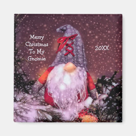 Íman Árvore de Feriado Gnomo Feliz de Natal