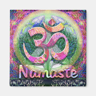 Íman Árvore de Namaste do símbolo de paz da vida