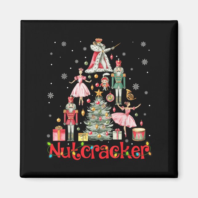 Íman Árvore de Natal 2024, Esquadrão Nutcracker Engraça (Frente)