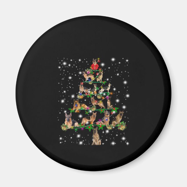 Íman Árvore De Natal Alemã Abrangida Pela Lâmpada (Frente)