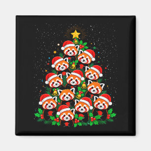 Íman Árvore de Natal Animal Gorro de Papai Noel Panda V