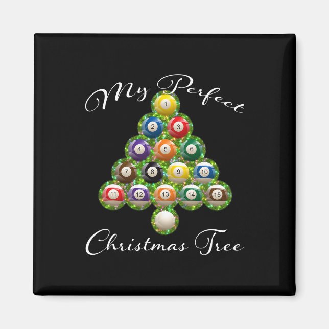 Íman Árvore de Natal Billiards Feio Doce de Natal (Frente)